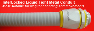 Interlocked liquidtight metal conduit