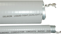 With heavy duty smooth PVC covering for LIQUID-TIGHT applications