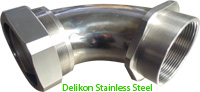 Delikon liquid tight stainless steel connector