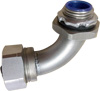 Delikon Stainless Steel Liquid Tight Conduit Elbow Connector with Stainless Steel Lock Nut