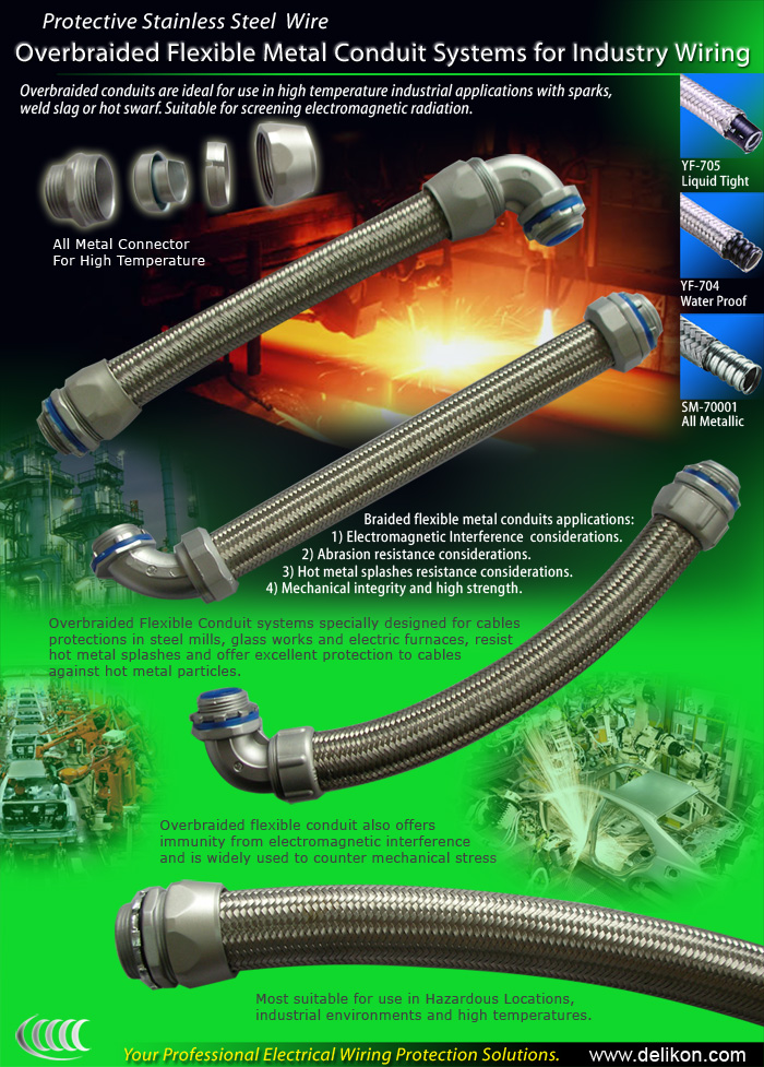 Heavy Series Over Braided Flexible, Why Use Metal Conduit For Electrical Wiring